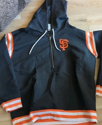 Victoria Secret Love Rosa MLB SF Gigantes Pullover Rompevientos 1/4 Cremallera Talla M Foto 1 de 4
