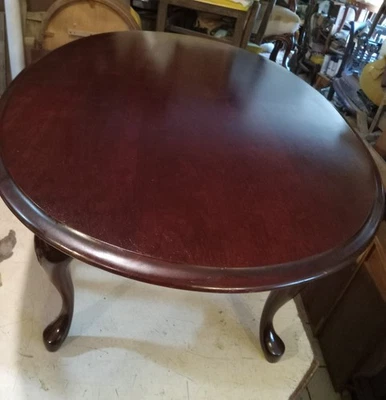 Mesa de centro ovalada cereza Mid Century (CT446) Foto 1 de 4