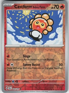 Reverse Holo Castform Sunny Form - 020/191 Common SV08: Surging Sparks NM - Picture 1 of 2