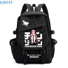 Chainsaw Man Anime Backpack Student School Bag Black/White/Bule Travel Bag #A