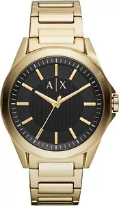 Armani Exchange Watch Men's Drexler Black Dial AX2619 Gold - Picture 1 of 4