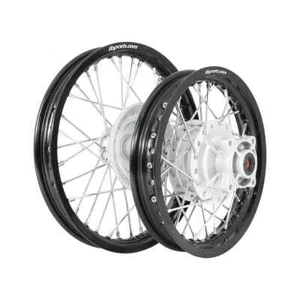 Juego completo de ruedas delanteras traseras de aluminio negras Honda CRF110 - Imagen 1 de 1