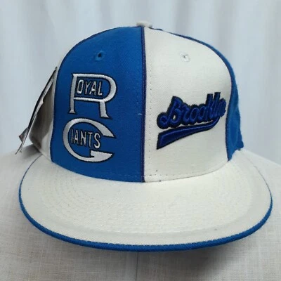 NUEVO CON ETIQUETAS Headgear Classics - 7 3/8 Brooklyn Royal Giants Gorra de Béisbol Azul Blanco Lana Foto 1 de 4