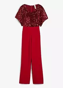 Party-Overall mit Pailletten Gr. 36/38 Rot Damen-Jumpsuit Hosenanzug Neu* - Bild 1 von 1