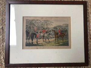 J. Harris After H. Alken - Gerahmte Altcolorierte Aquatinta, ca. 1846 - Bild 1 von 2