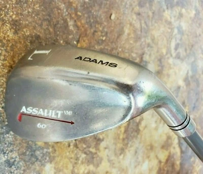 Adams Assault VMI 60° LW Lob L Wedge Men's S Stiff Flex Graphite RH 36" - Image 1 of 4