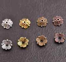 FREE SHIP 100Pcs Tibetan Silver Flower Bead Caps Floral Spacer Beads 8MM A3113