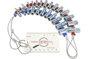 Thread Detective Thread Idendifier Tool - Standard Inch/Metric Thread Sizes - Picture 1 of 3