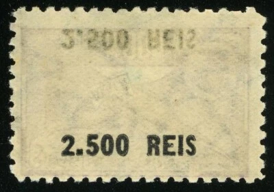 Brazil #C28b Both Sides Overprint Airmail Postage Stamp 1931 Mint NH OG - Image 1 of 2