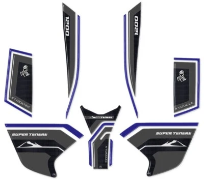 Комплект наклеек смола 3D предохранители мотоцикла совместимый Yamaha super tenere синий - Изображение 1 из 4