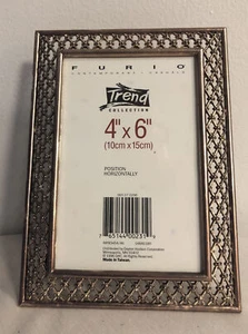Vintage Furio Home Picture Photo Frame 4”x 6” Metal Frame 1996 - Bild 1 von 9