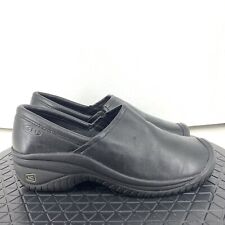 Keen Women 39.5 Size 9 Shoes Black Leather Easy On Clogs Work Slip Resistant