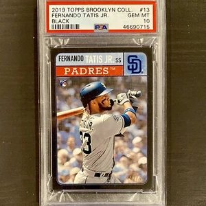 FERNANDO TATIS Jr. 2019 Topps Brooklyn Collection RC /75 Black PSA 10! - Picture 1 of 2