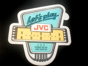 Aufkleber / Sticker + JVC -- Let`s play  - Elektronikkonzern - Japan - Bild 1 von 1