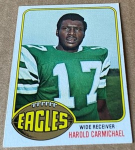 1976 TOPPS Card #425 HAROLD CARMICHAEL  EX-MT  Condition