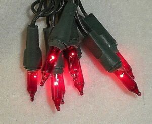 Christmas Mini RED Replacement Light Bulbs, 2.5 Volt, NEW