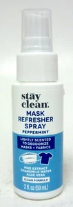 Stay Clean Face Mask Refresher Spray Deodorizer Fabrics Peppermint 2 oz - Picture 1 of 1