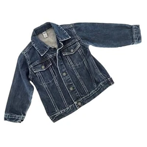 Gap Kids DENIM JACKET Size 4 Coat Boys or Girls Blue Pockets Children's Clothes - Picture 1 of 9