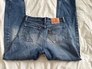 vintage 1980s faded mens blue 521 levi's, 34 w x 32 L - Picture 1 of 9