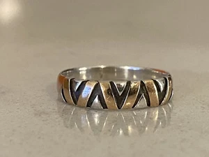 Vintage Silver & Gold Ring - Picture 1 of 11