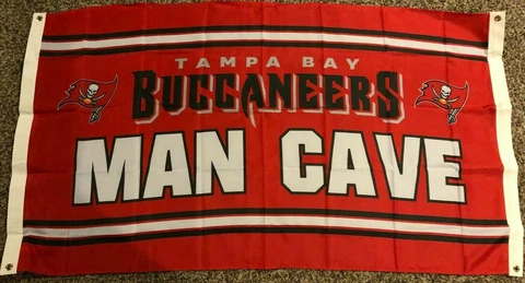 TAMPA BAY BUCCANEERS MAN CAVE 3x5ft flag new superior quality NFL Lic us seller Cover