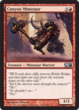 4x Canyon Minotaur MTG Magic 2011 (M11) NM Magic Regular