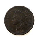1864 L tête indienne cent clair « L » sur coiffe circulée