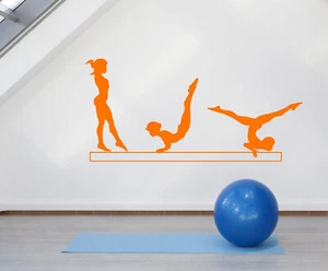 Vinyl Wandtattoo Künstlerisches Turnen Sport Mädchen Turnerin Frau Aufkleber (2020ig) - Bild 1 von 3