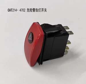 1pc For Cater 214-4702 hazard warning light switch rocker switch excavator parts - Picture 1 of 4