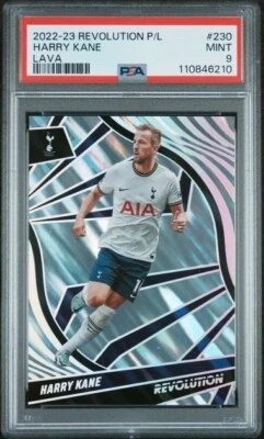 2022-23 Panini Revolution Premier League Harry Kane Lava /10 #230 PSA 9 Mint - Image 1 of 2