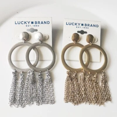 Nuevos Pendientes Colgantes Borla Marca Suerte Regalo Vintage Mujeres Joyería 2 Colores Elegidos Foto 1 de 4