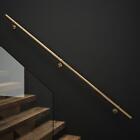 Rothley Internal Handrail Antique Brass 2.4m Easy Fit Staircase Bannister Kit