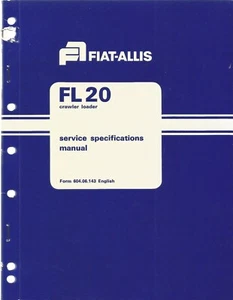 Fiat-Allis FL-20 Lader Traktor Scheckheft - Bild 1 von 3