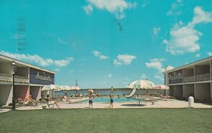 Cape Cod MA-Massachusetts Maravista Seaside Resort Swimming pool Vintage P C - Bild 1 von 2