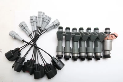 JUEGO DE 6 INYECTORES DE COMBUSTIBLE DENSON 12 ORIFICIOS ACTUALIZACIÓN PARA TOYOTA LAND CRUISER 96-97 4.5 Foto 1 de 4