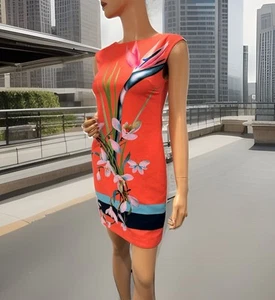 ted baker kleid 0 Orange Floral Fit XS/S - Bild 1 von 7