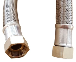 Large Bore 3/4 x 3/4 Inch Flexible Hose Pipe Pump Water Connector Female - Picture 1 of 4