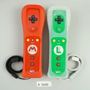Lot of 2 Nintendo Wii Remote Plus Controller Mario Luigi Wii U #5449 - Picture 1 of 7