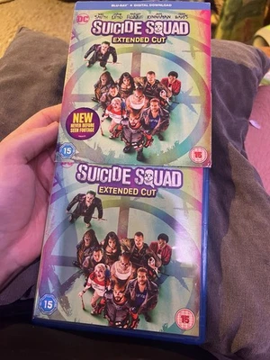 Suicide Squad Extended Cut Blu-ray 2016, Cert 15, Includes Slip Cover - Image 1 of 3