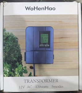 open Box WoHenHao 12V 120W Low Voltage Landscape Lighting Transformer - Picture 1 of 5