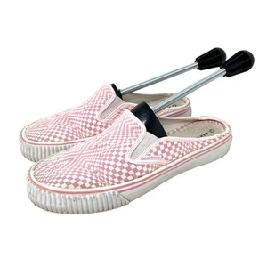 Airwalk Womens Pink White Check Slip On Skater Shoes 47422/28 Size 9.5 Mules - Picture 1 of 10