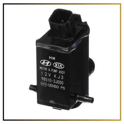 Conjunto de motor y bomba parabrisas original Kia 98510-2J000 12 voltios negro Foto 1 de 4