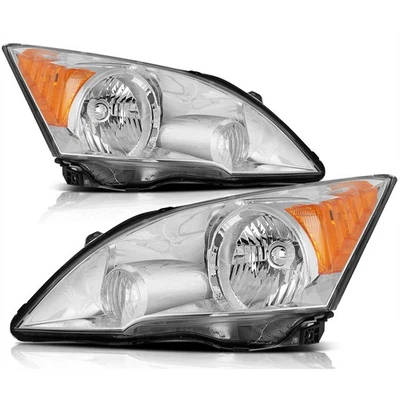 Left + Right Side Front Clear Headlights Assembly for 2007-2011 Honda CR-V Foto 1 de 4