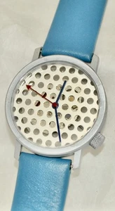 Akteo France J. C. Mareschal Silver Metal Circle Dial Skeletal Glass Back Watch - Picture 1 of 8