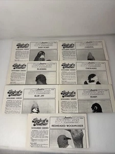 Lote de 7 ANNIE'S PATTERN CLUB Vintage 1982 BIRDS OF A FEATHER Songbird Series - Imagen 1 de 15