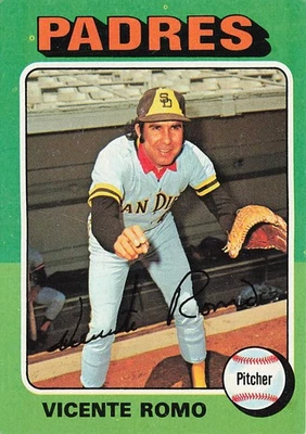 1975 Topps #274 Vicente Romo - Image 1 of 2