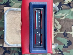 80-86 Datsun 720 Pickup Climate Control HVAC Face Plate Bezel Blue AC Heater - Picture 1 of 6