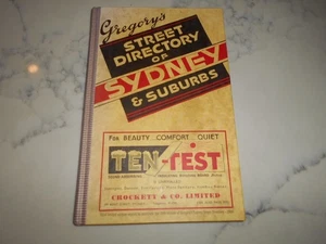 1934 Gregory’s Street Directory Sydney & Suburbs. Ltd Ed Reprint 2006 - Bild 1 von 5