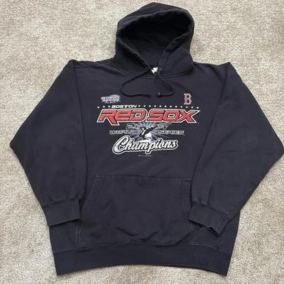 Moletom com capuz Boston Red Sox World Series Champions 2004 preto grande MLB - Imagem 1 de 4