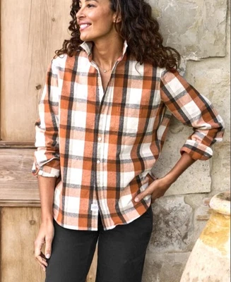 CAMISA EILEEN FRANELA ITALIANA FRANELA CUADROS EILEEN XS {FUNCIONA S/M} ACADEMIA PREPPY Foto 1 de 4